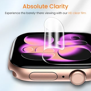 Hoerrye 3PCS ป้องกันหน้าaจอ ฟิล์ม for Apple Watch Ultra S11/10 46มม. 42มม. HD Hydrogel กันรอย อ่อนนุ่ม ไม่มีฟองอากาศ