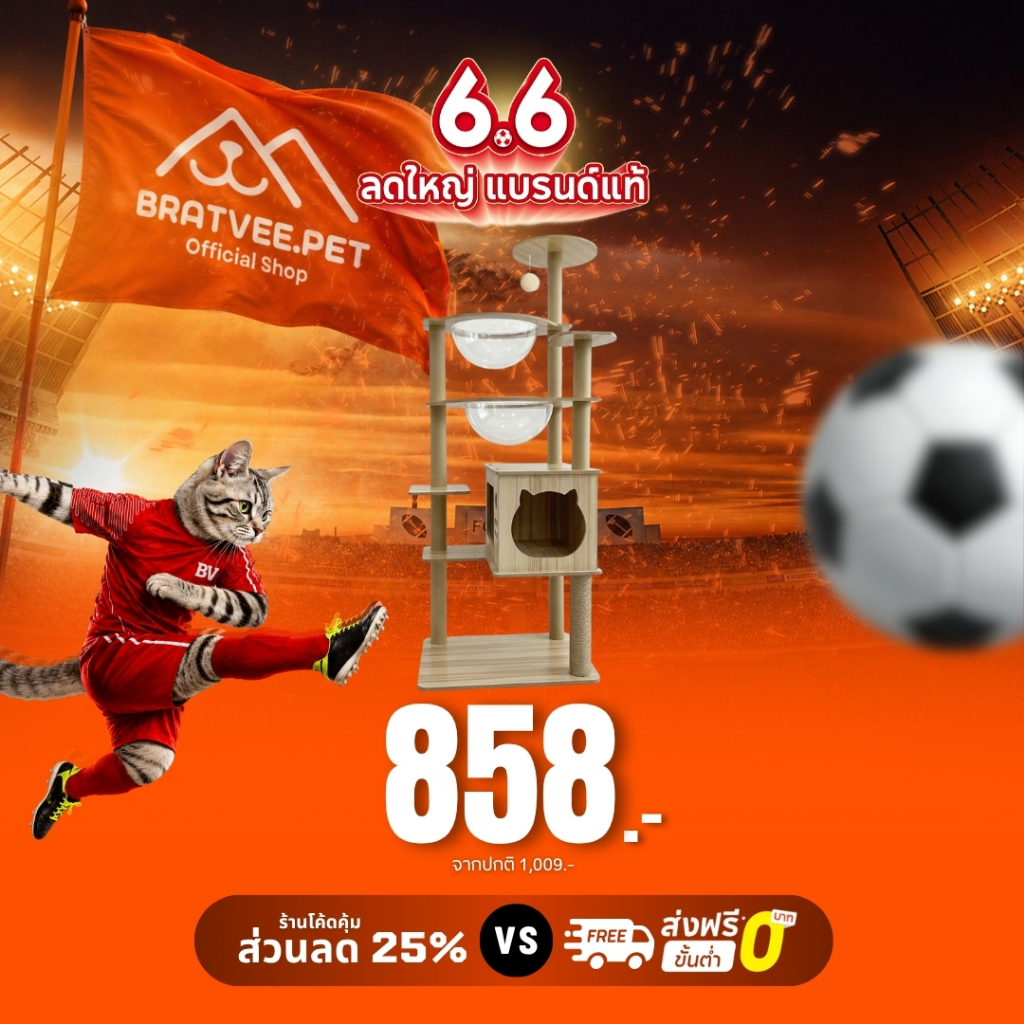 [ลดเหลือ 909] Bratvee คอนโดแมว คอนโดไม้ มีหลุมใส เสาลับเล็บ เฟอร์นิเจอร์สัตว์เลี้ยง สูงถึง 200 cm