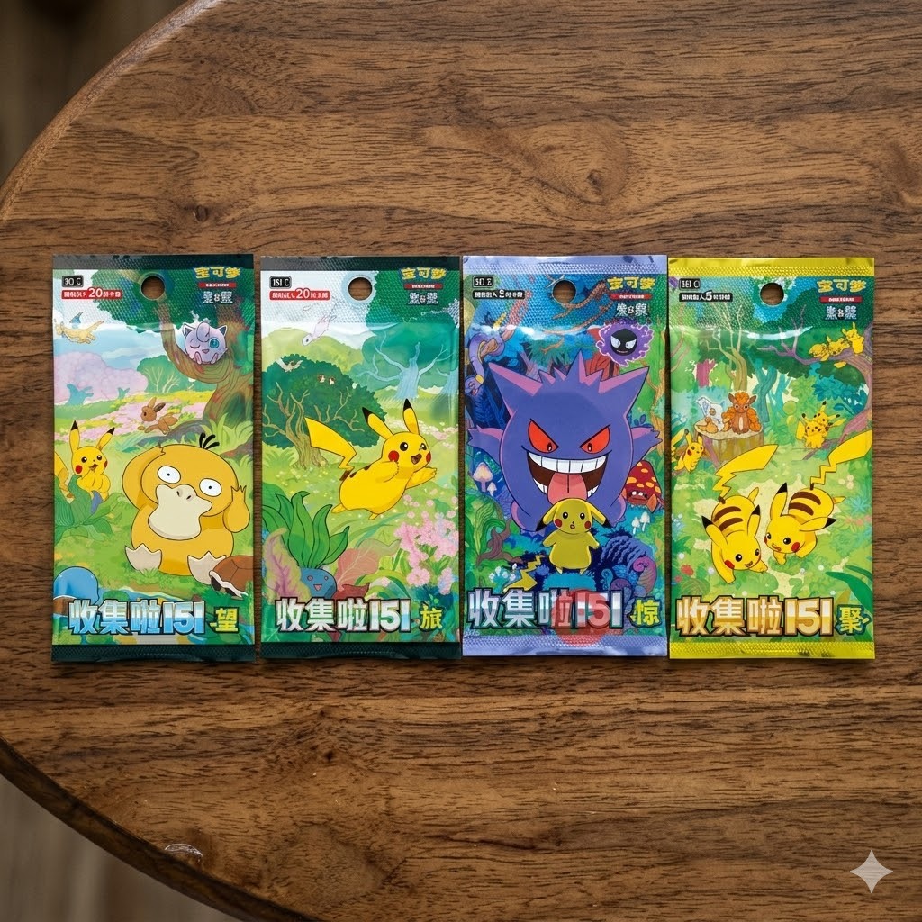 [พร้อมส่งแยกซอง] Pokémon Card Game 151 Pack ภาษาจีน Booster Box ซีลใหม่ ของแท้ Chinese Version