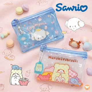 กระเป๋าใบเล็ก ลาย Sanrio ลิขสิทธิ์แท้ รุ่น 008 ขนาด 9x12 ซม.เนื้อพลาสติก PVC ใสอย่างดี ใส่เหรียญ