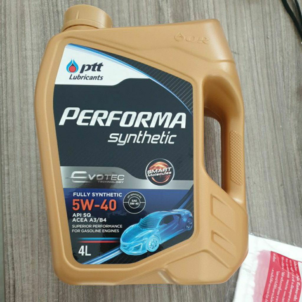 PTT Performa Synthetic ปตท เพอร์ฟอร์มา ซินเธติค 5w-40, 5w-30 สังเคราะห์ 100%