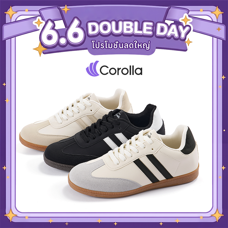 【รองเท้าผู้ชาย】Corolla รองเท้าผ้าใบทรงเบสิค หนังนิ่ม กันลื่น ใส่สบาย มีไซส์ใหญ่