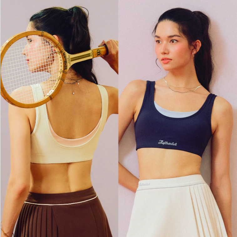 Luna Wide Ribbed Sports Bra - The Flos Club