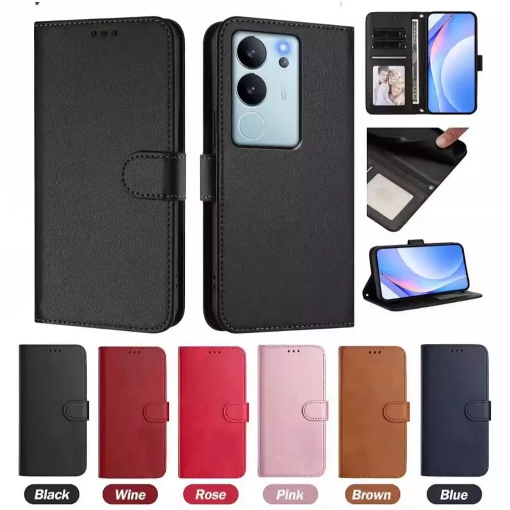 เคสฝาพับหนัง ล็อคได้ สำหรับ Vivo V29 5G เคสกันกระแทกฝาพับ พร้อมช่องใส่บัตร