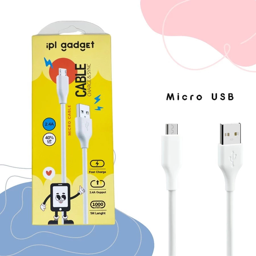 สายชาร์จ iPL gadget 2.4A 1 เมตร