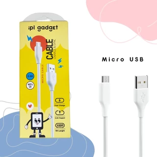 สายชาร์จ iPL gadget เป็นทั้งสายชาร์จ ชาร์จเร็ว ชาร์จไว 2.4A สายยาว 1 เมตร