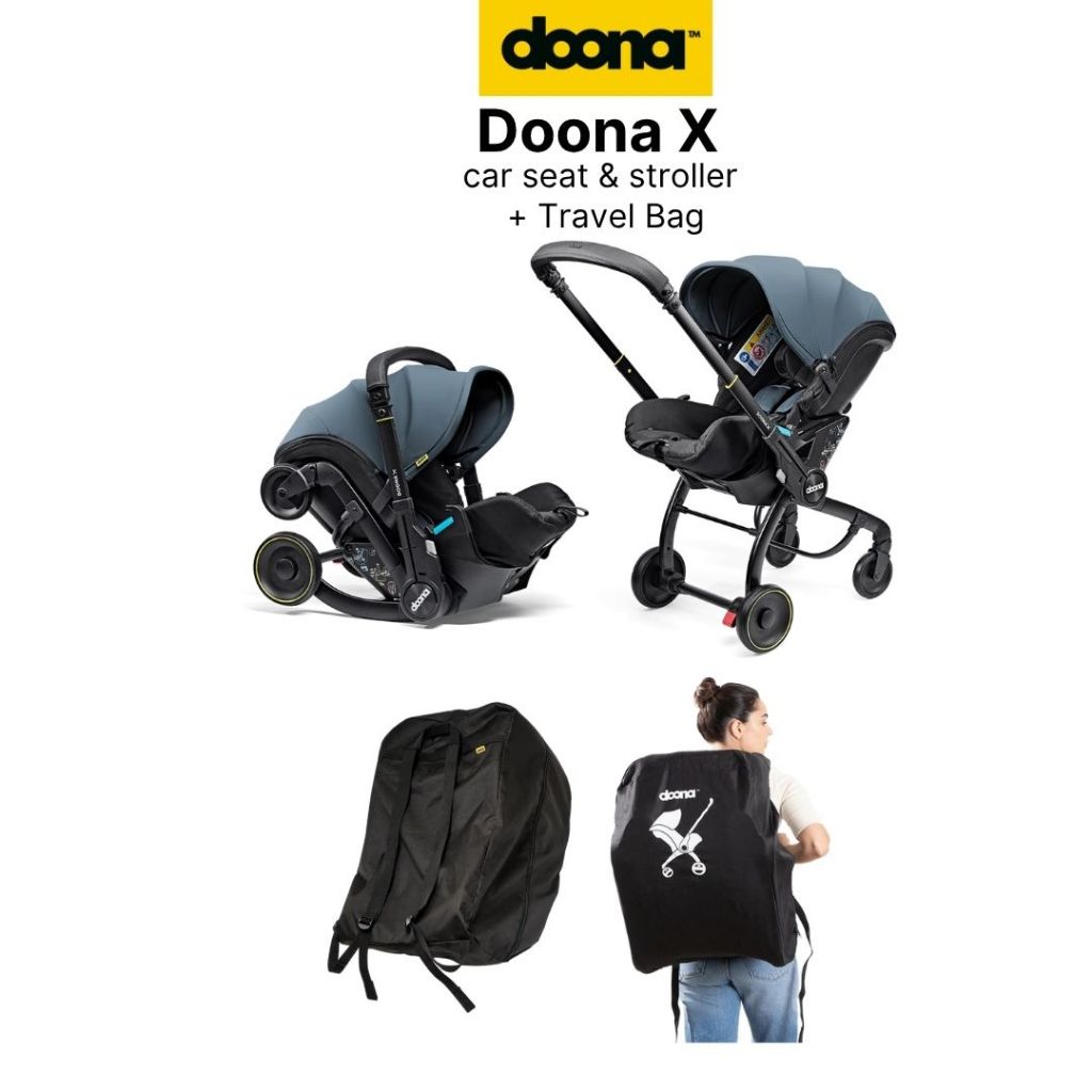 Doona X Car Seat & Stroller คาร์ซีทปรับเป็นรถเข็นเอนนอนได้+Travel Bag กระเป๋าใส่คาร์ซีท