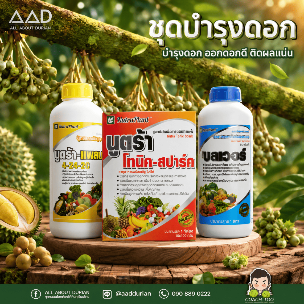 ชุดบำรุงดอก ของนูตร้าแพลนท์ 4-24-26/โทนิคสปาร์ค/โบลเวอร์