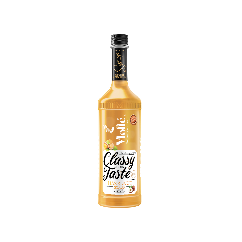 โมลเล่ ไซรัปกลิ่น เฮเซลนัท Molle Hazelnut Syrup 710ml - รสชาติหอมมันและหวานนุ่มจากเฮเซลนัทแท้ๆ กลิ่นหอมกลมกล่อม