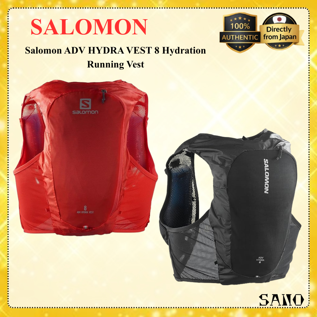 Salomon ADV HYDRA VEST 8 Hydration Running Vest Trail Running Pack Lightweight Unisex 8L