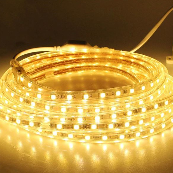 ไฟเส้นพร้อมใช้ LED ROPE LIGHT 5050 with Plug 220VAC and End cap Waterproof