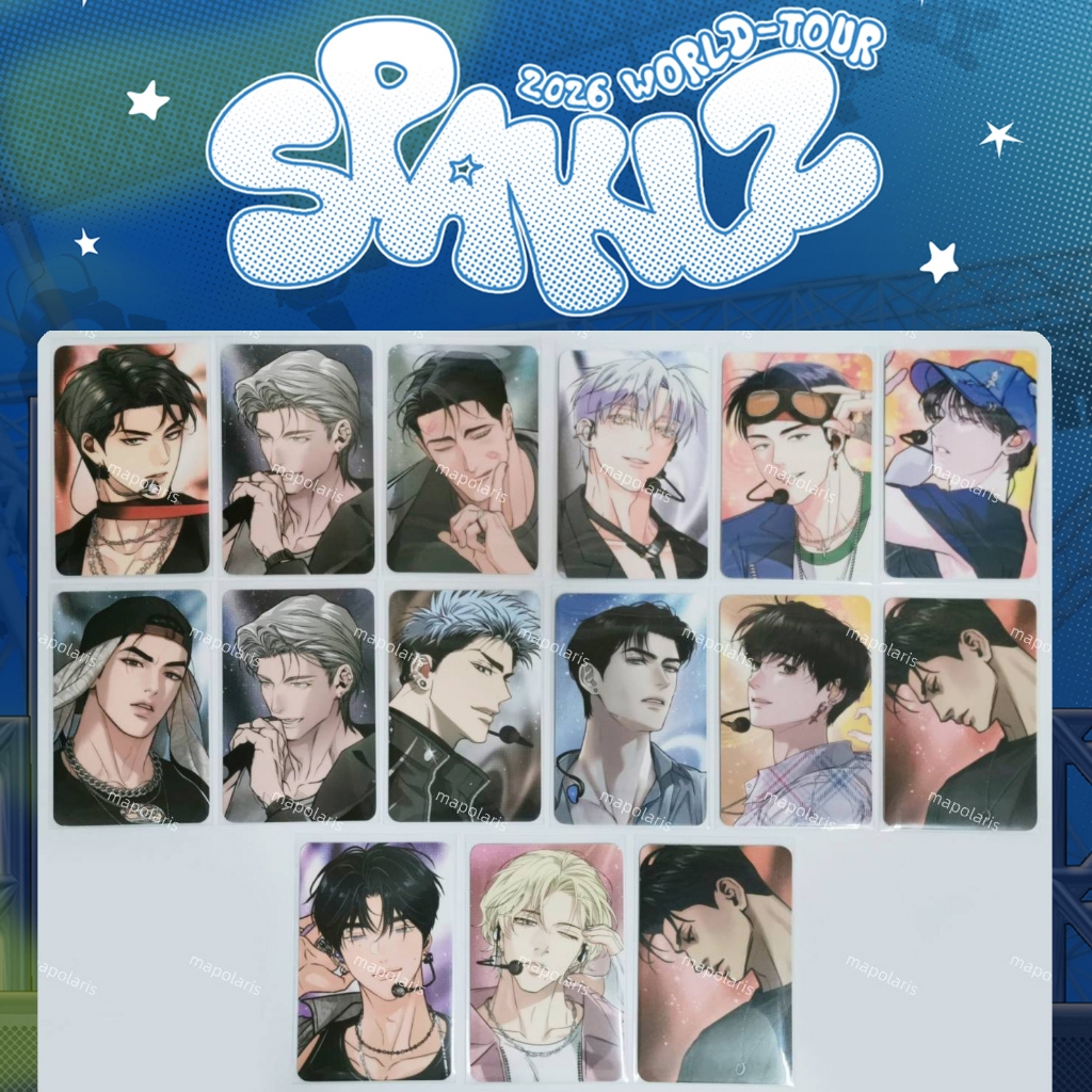 (พร้อมส่ง)​ Photocard โฟโต้การ์ด SPAKLZ 2026 WORLD TOUR manhwa lezhin ของแท้