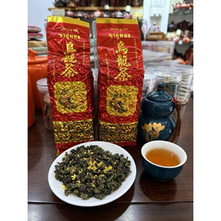 หอมหมื่นลี้ ชา ชาอู่หลง อู่หลง 台湾冻顶乌龙茶 อู่หลงหไต้หวัน ก้านอ่อน เบอร์17 桂花乌龙茶 เกรดซูเปอร์ 200g Osmanthus Tea ลดไขมัน