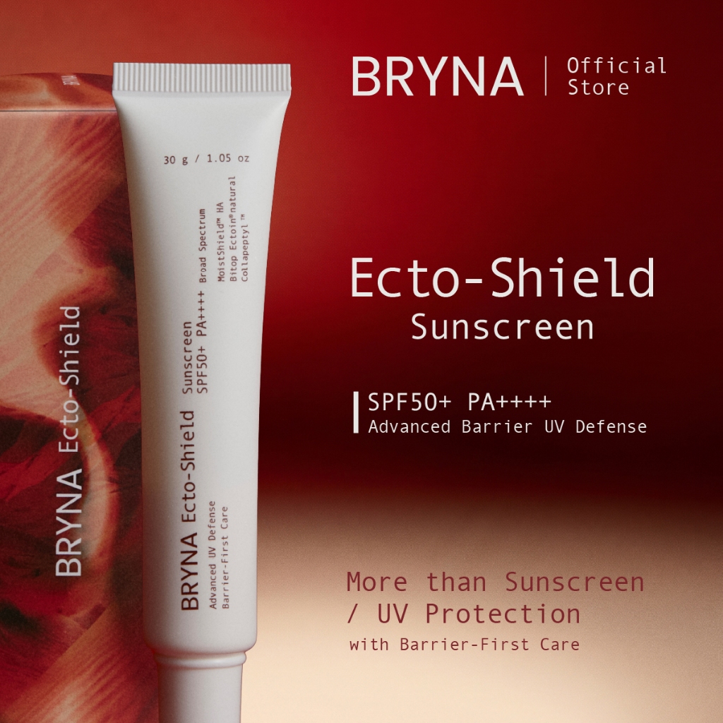 BRYNA Ecto-Shield Sunscreen SPF50+ PA++++ กันแดดเติมน้ำ เสริมเกราะผิว ผิวแพ้ง่ายใช้ได้  30 มล.