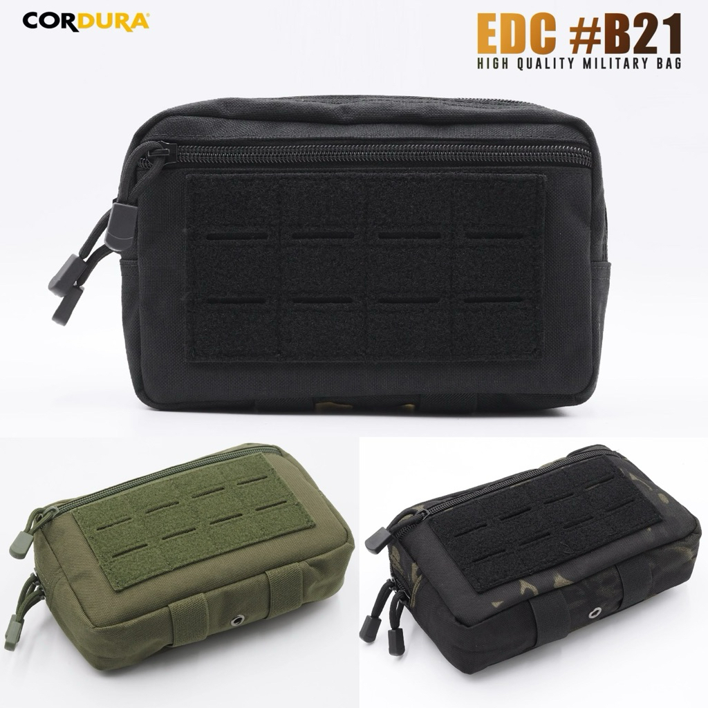 กระเป๋า ร้อยเข็มขัด ติดเวส EDC  B21 (สามารถปรับใช้เป็นกระเป๋าจิงโจ้ได้)