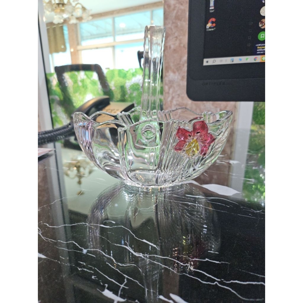กระเช้าแก้วคริสตัลแบรนด์ Walther-Glas ( Original Walther Glass)จากเยอรมันนี