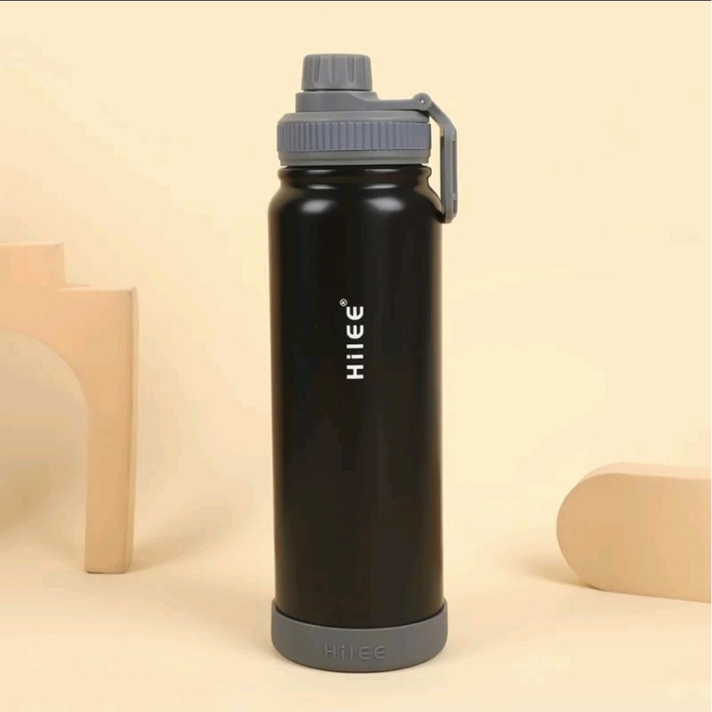 ส่งต่อ Hilee กระบอกน้ำพกพา สแตน เลสเกรดการแพทย์ 2in1 ฝาเกลียวมีหูหิ้ว สีพาสเท ลสุดคิวท์ กันรั่ว 360°
