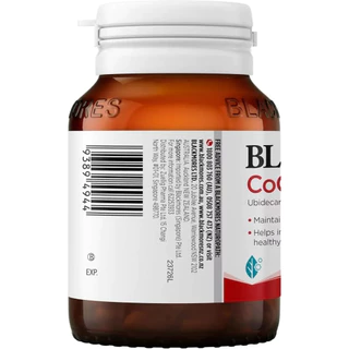 Blackmores CoQ1O 150mg | สารต้านอนุมูลอิสระ | รักษาสุขภาพหลอดเลือด | 30 แคปซูล