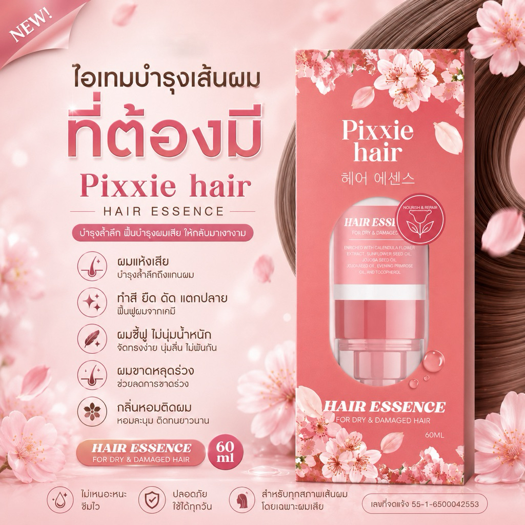 Pixie Hair Essence เอสเซ้นส์ผมหอม