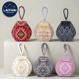 ของขวัญวันแม่ กระเป๋าผ้าไทยLAITHAI มัดรวม 100 แบบ จากฝีมือคนไทย100%