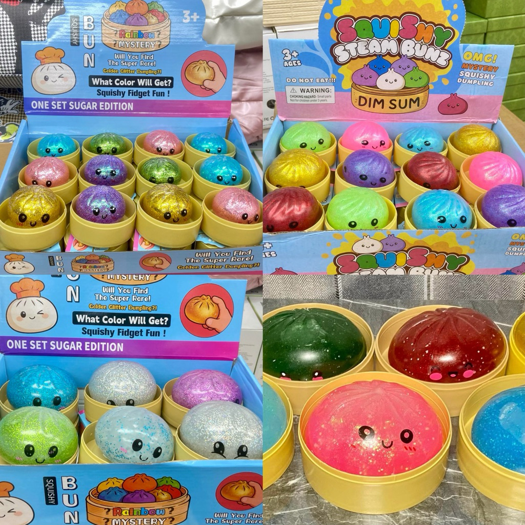 (⭐️มีโค้ดส่วนลด⭐️) สุ่มสกุชชี่ซาลาเปาตัวดัง สุดฮิต‼️ ตระกร้านี้มีหลายแบบ ของเล่นบีบบริหารมือ สุดเพลิน✊🏻 พร้อมส่งจาก🇹🇭