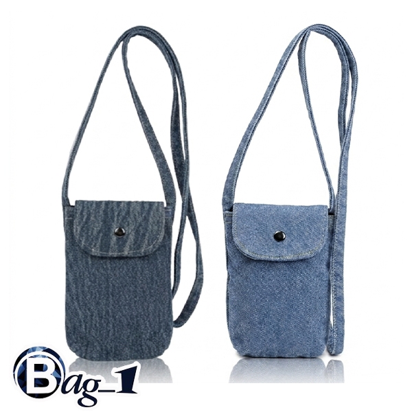 bag_1(BAG2586) กระเป๋าสะพายข้างทรงโฟนผ้ายีนส์