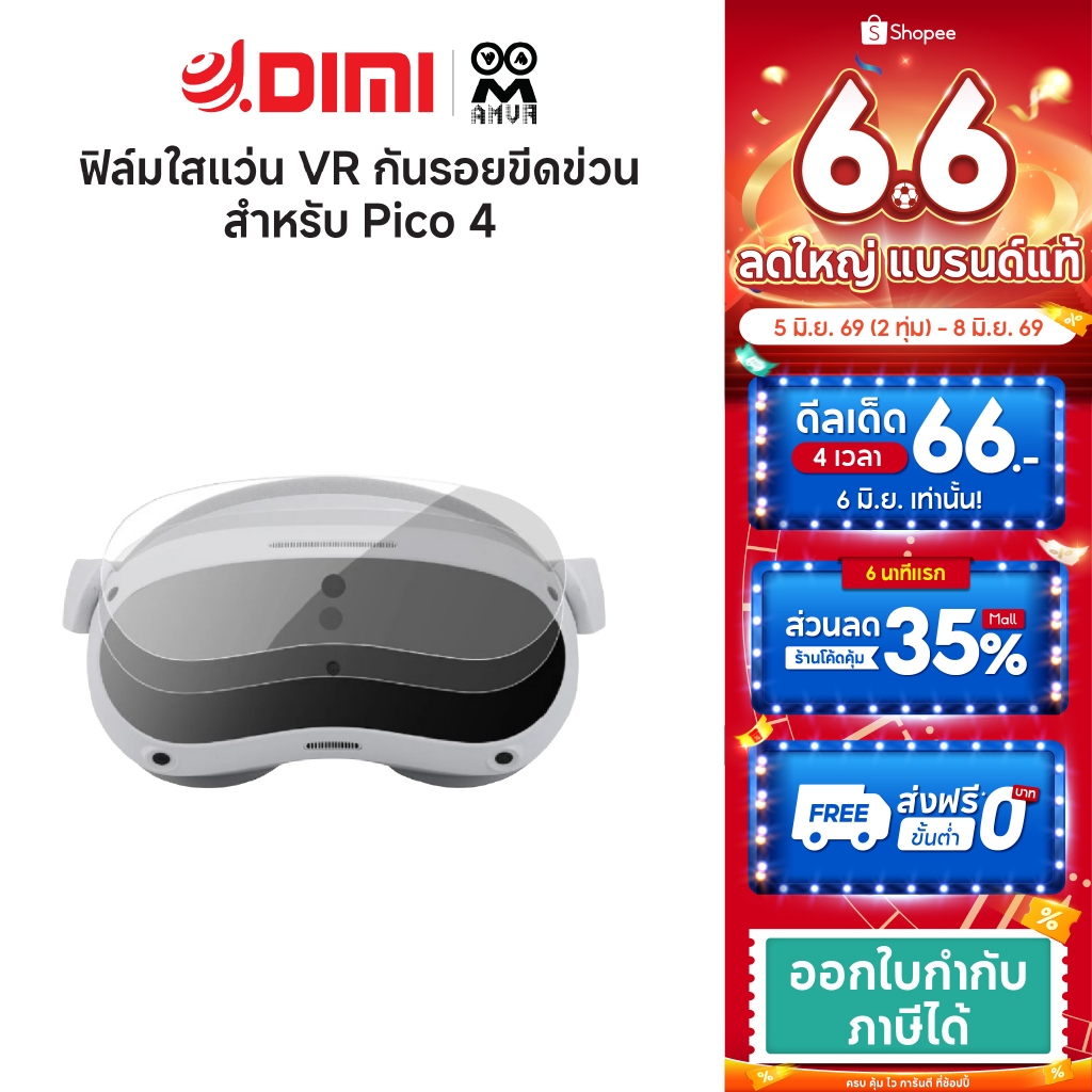 (พร้อมส่ง) AMVR ฟิล์มใส สำหรับรุ่น PICO 4 VR กันรอยขีดข่วน