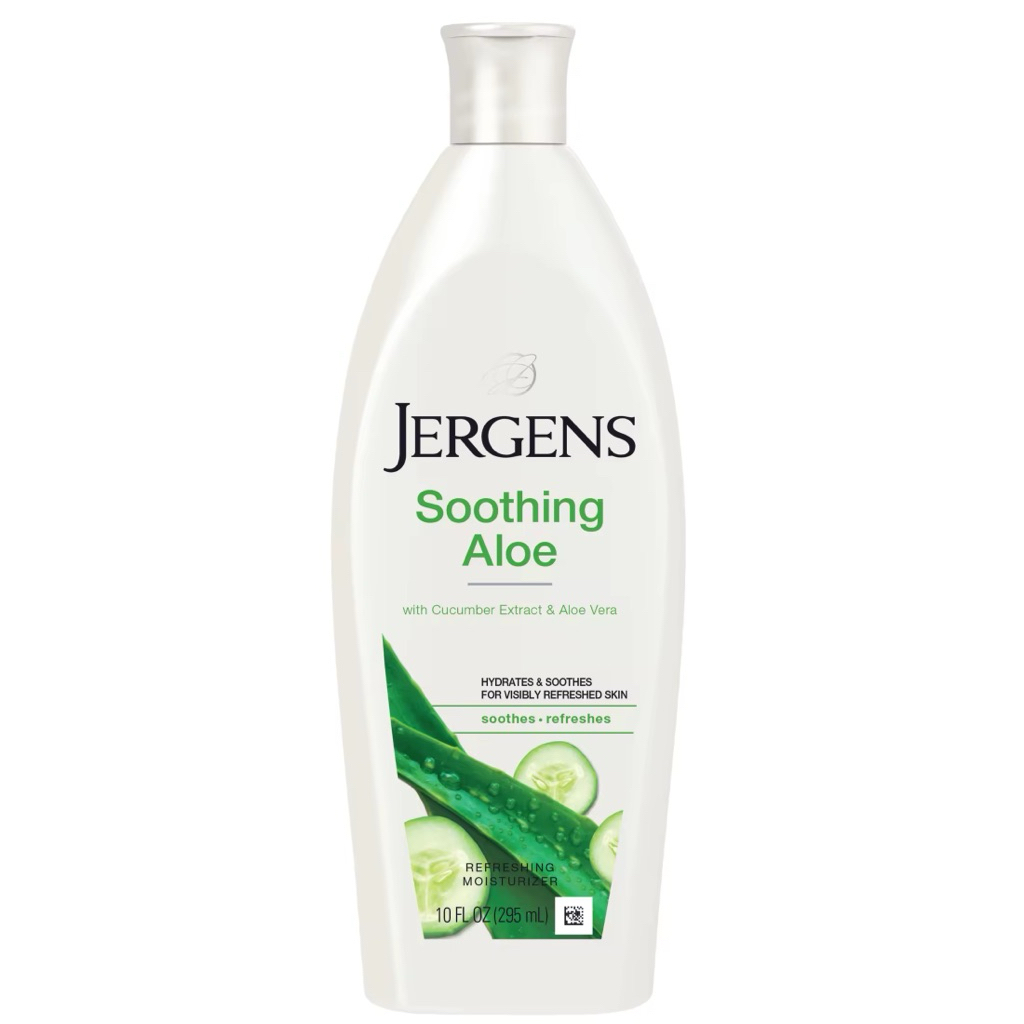เจอร์เกนส์ ซูธติ้ง อโล รีเฟรชชิ่ง มอยส์เจอไรเซอร์ 295มล. Jergens Soothing Aloe Refreshing Moisturizer 295ml