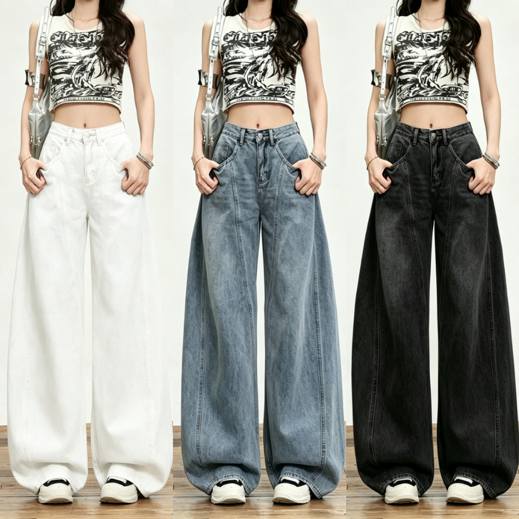 Classic Barrel Jeans l กางเกงยีนส์ทรงบาร์เรล