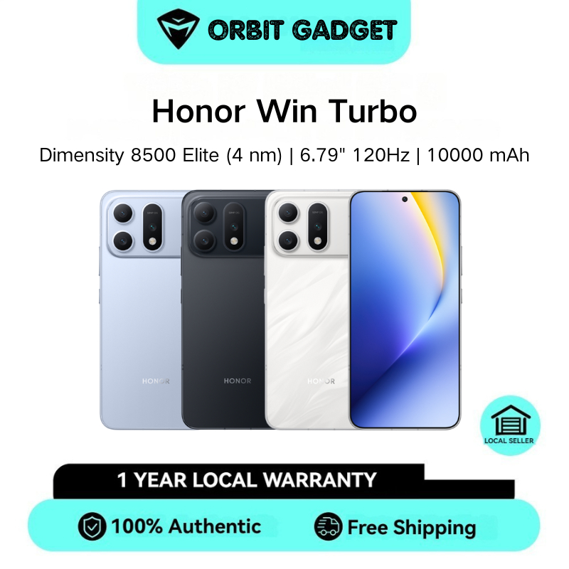 Honor Win Turbo | Dimensity 8500 Elite (4 nm) | 6.79" 120Hz 1200 x 2640 pixels | 10000 mAh 80W wired
