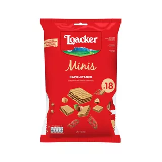 ล็อคเกอร์ มินิส์ นาโปลิเทนเนอร์ 180 กรัม / Loacker Minis Napolitaner 180 g