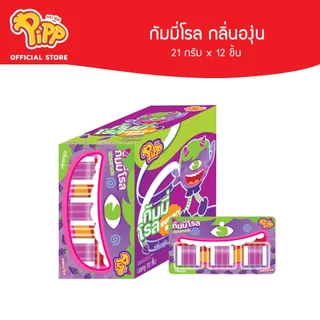 Pipp Gummy Roll พิพ กัมมี่โรล 21ก x 12ชิ้น (เลือกรสได้)