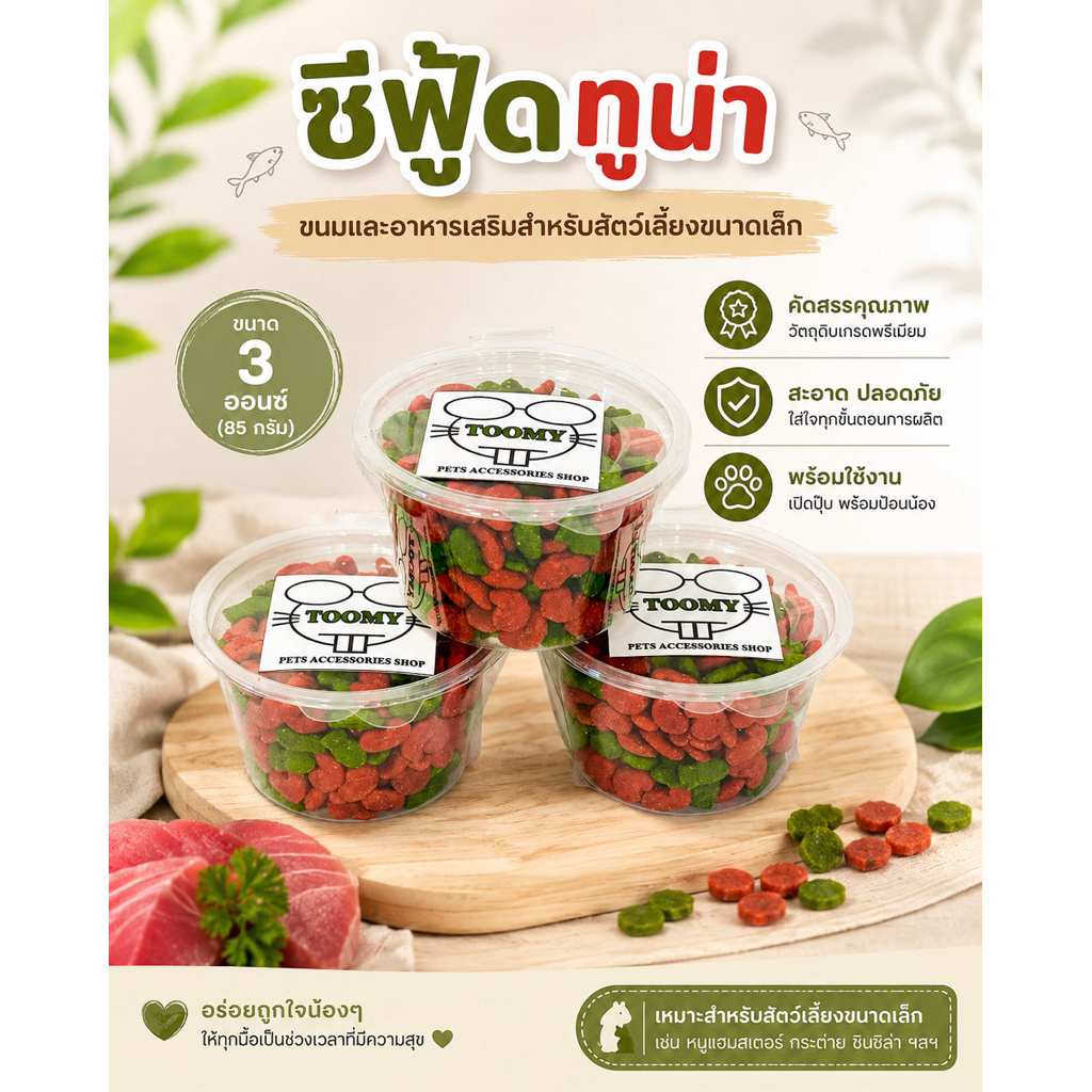 ซีฟู้ดทูน่า (ขนาดกระปุก 3 ออนซ์)