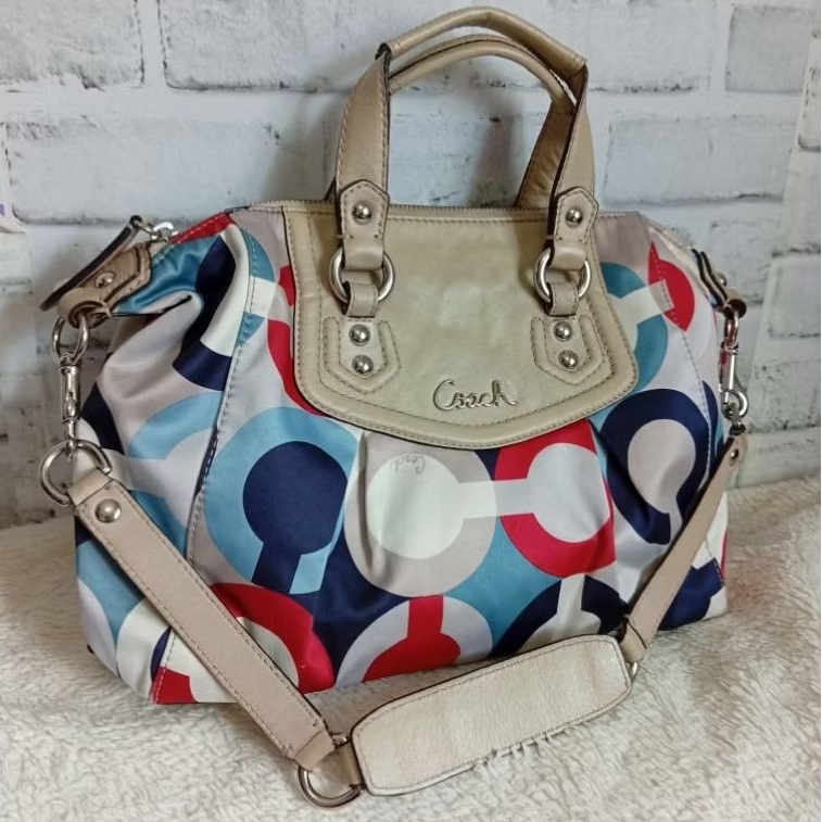 Coach Vintage Y2K Bag มือสอง Coach Ashley Satchel Coach Signature Bag Coach Shoulder Bag F23910
