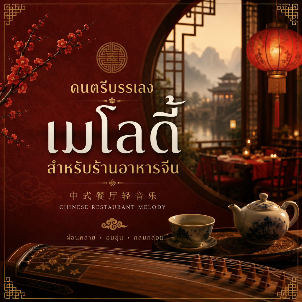 MP3 ดนตรีบรรเลงเมโลดี้สำหรับร้านอาหารจีน (แผ่น CD , USB แฟลชไดร์ฟเพลง ไม่ติดลิขสิทธิ์)