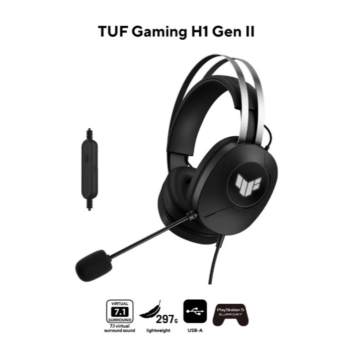 หูฟัง HEADSET ASUS TUF Gaming H1 Gen II มือ1 มือ2 สภาพสวย พร้อมส่ง