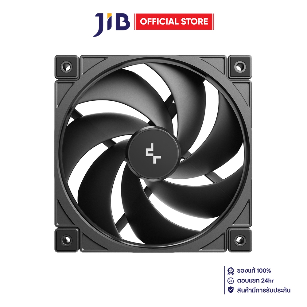 CASE FAN (พัดลมเคส) DEEPCOOL FD12 V2 - 120MM PWM BLACK