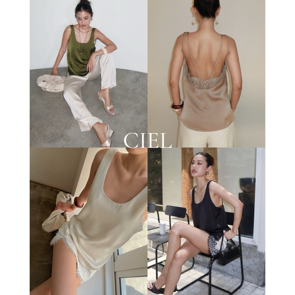 Ciel Satin Tank เสื้อกล้ามซาติน