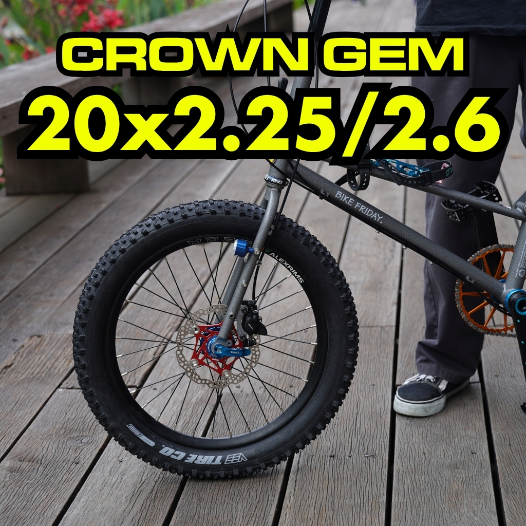 ยางดอก Vee Tire Crown Gem 20x2.25 / 20x2.6 ขอบลวด/ขอบพับ พร้อมส่ง