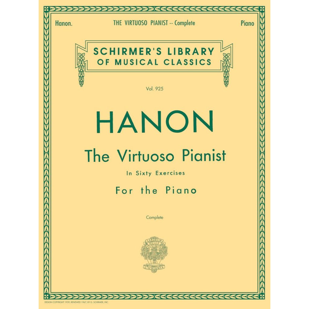 Hanon - Virtuoso Pianist in 60 Exercises - Complete Schirmer's Library of Musical Classics, Vol. 925 Charles Louis Hanon