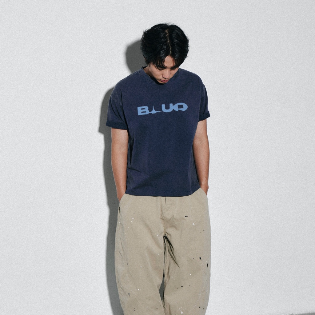 RAW CONCRETE FADED BLUR TEE รูปที่ 7