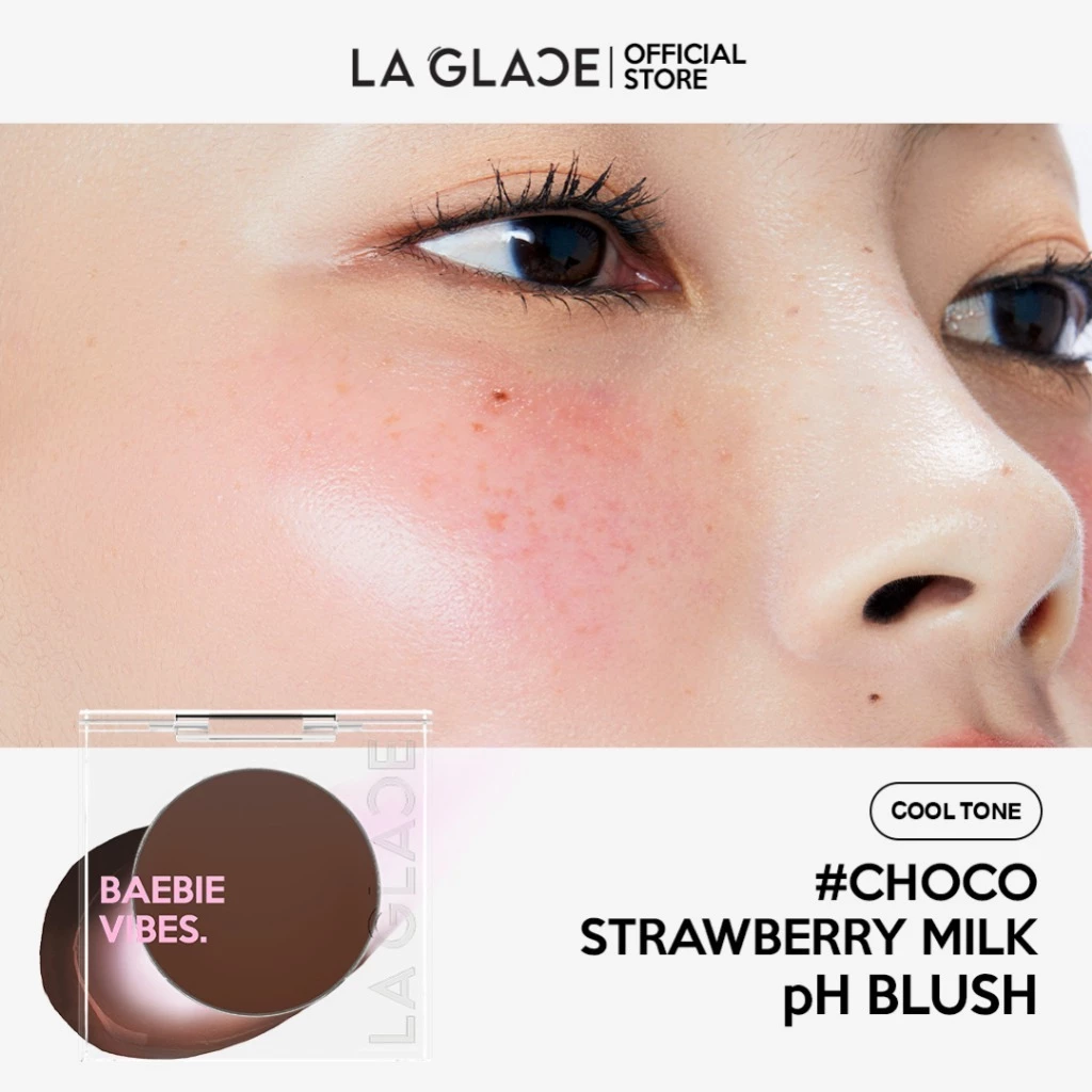 La Glace Black Magic Lip and Cheek pH Blush บลัชดำ ลากลาส thumbnail 5