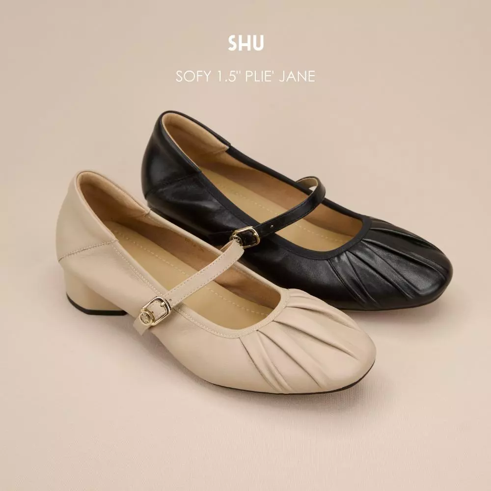 SHU SOFY 1.5" PLIE' JANE รองเท้าคัทชู