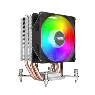 4T-P RGB CPU Cooler ฮีตซิงก์ซีพียู 4 ท่อทองแดง พัดลม RGB 120MM รองรับ Intel LGA1700/1200/115X และ AMD AM4/AM5 ระบายความร