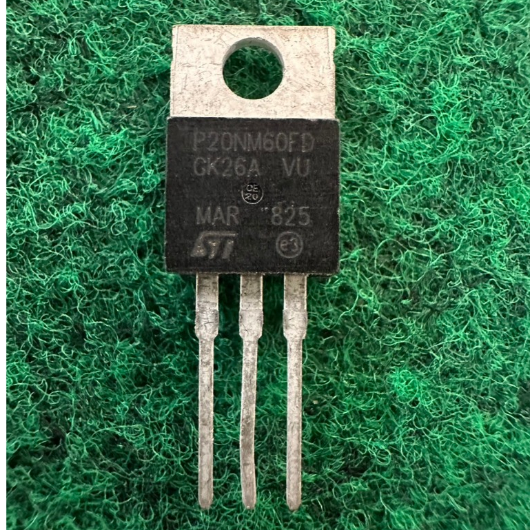 MOSFET  P20NM60FD STP20NM60FD TO-220 จำนวน 1 ตัว