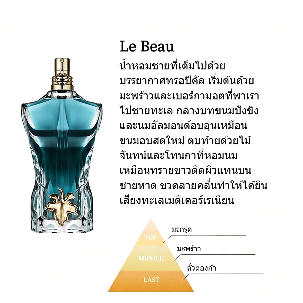 พร้อมส่ง น้ำหอมขายดีScandal & Le Male & Le Beau EDP รูปที่ 5