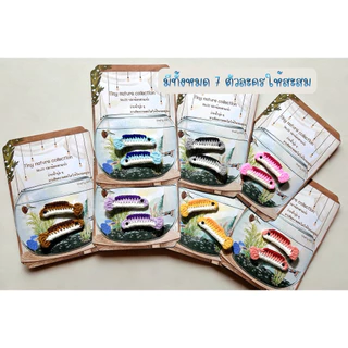 กิ๊บติดผมปลาถักโครเชต์ | Tiny Nature Collection No.01 ปลาน้อยตาแป๋ว พร้อมการ์ดสะสม