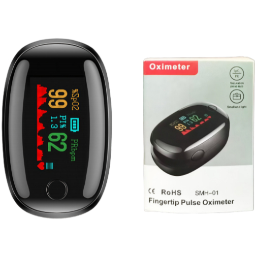 เครื่องวัดออกซิเจนปลายนิ้ว Oximeter และ ตรวจวัดชีพจรปลายนิ้ว Fingertip pulse oximeter