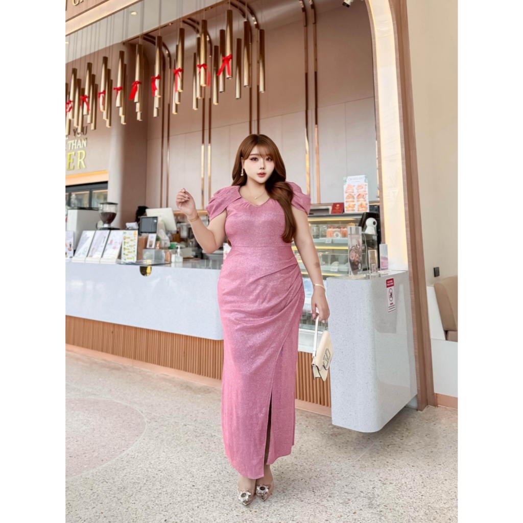 ชุดราตรีกลิตเตอร์ยืด พร้อมซับใน ใส่ไม่คันนะค่ะ รูปที่ 5