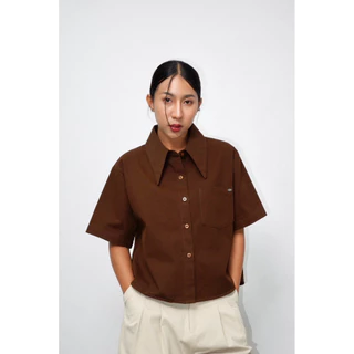 Z016 Little shirt เสื้อเชิ้ตผ้าคอตตอนแขนสั้น สีสันสดใส ใส่ได้ทุกวัน —MIIZII OUTFIT